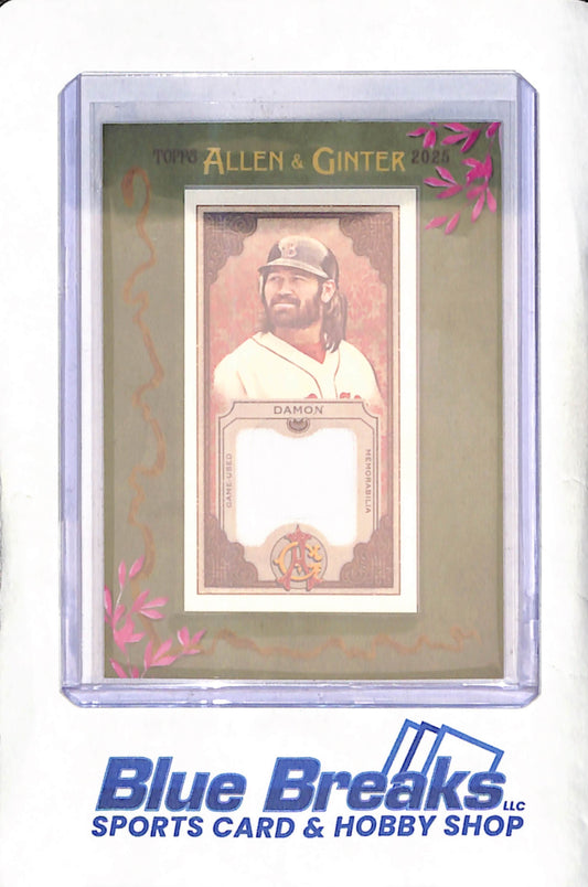 2025 Topps Allen & Ginter - Johnny Damon - Mini Frame Relic - Boston Red Sox - Baseball - #MFR-JDA