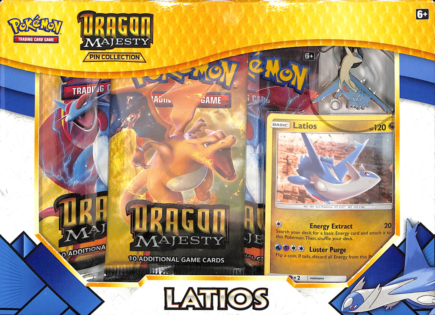Pokemon Pin Collection - Dragon Majesty - Latios - Sealed Wax