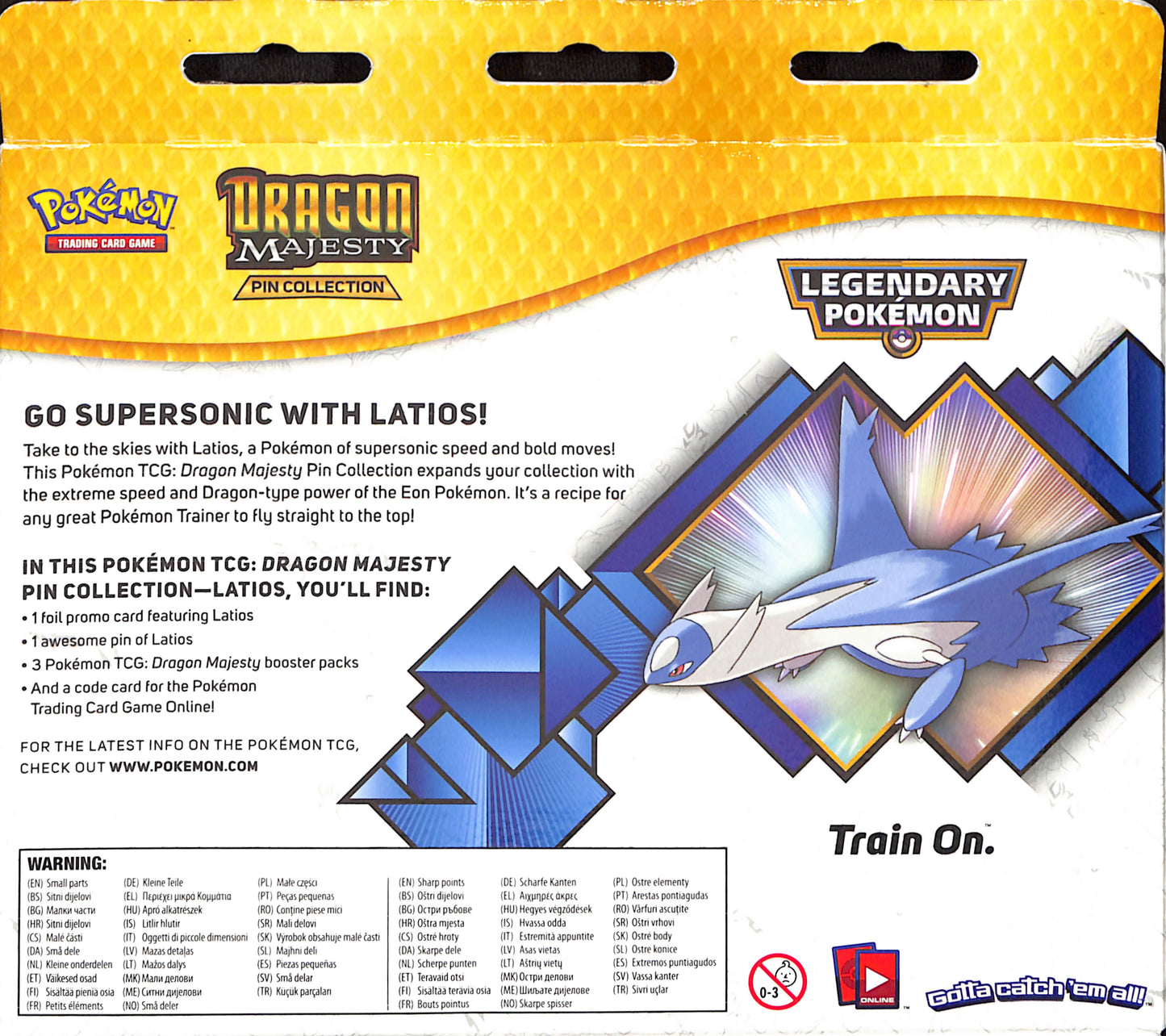 Pokemon Pin Collection - Dragon Majesty - Latios - Sealed Wax