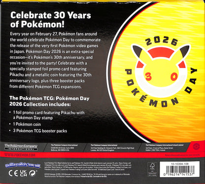 2026 Pokemon - Pokemon Day Collection Box - Sealed Wax
