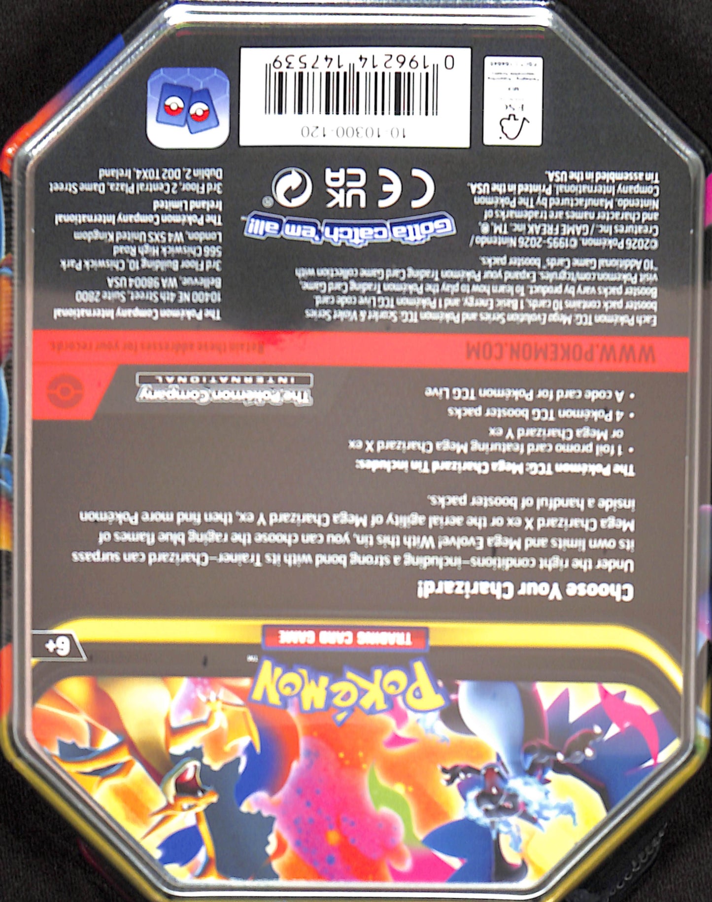 2026 Pokemon - Mega Charizard Tin - Choose your Charizard - Sealed Wax ...