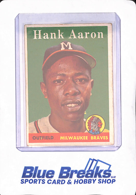 1958 Topps - Hank Aaron - Milwaukee Braves - Baseball - #30