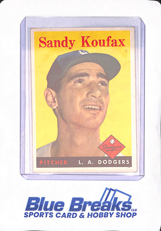 1958 Topps - Sandy Koufax - Los Angeles Dodgers - Baseball - #187