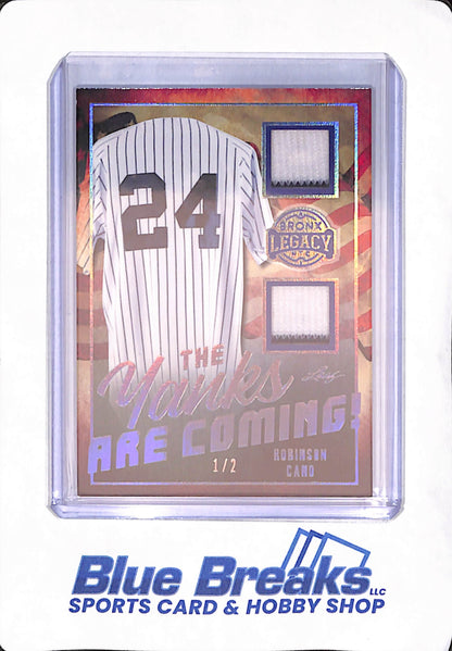 2024 Bronx Legacy - Robinson Cano - New York Yankees - Baseball - Dual Relic - 1/2 - The Yanks Are Coming - #TYC-12