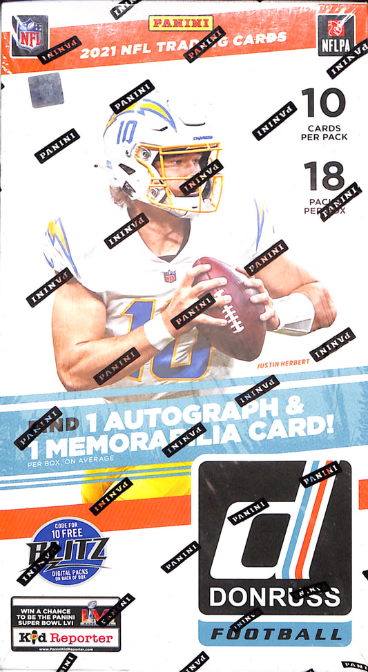 2021 Panini Donruss Football Hobby Box - Sealed Wax