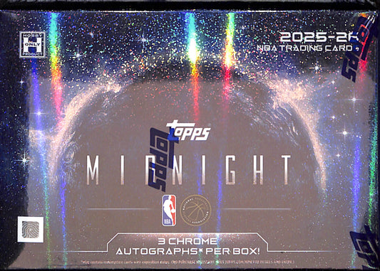 2025-26 Topps Midnight Basketball Hobby Box - Sealed Wax