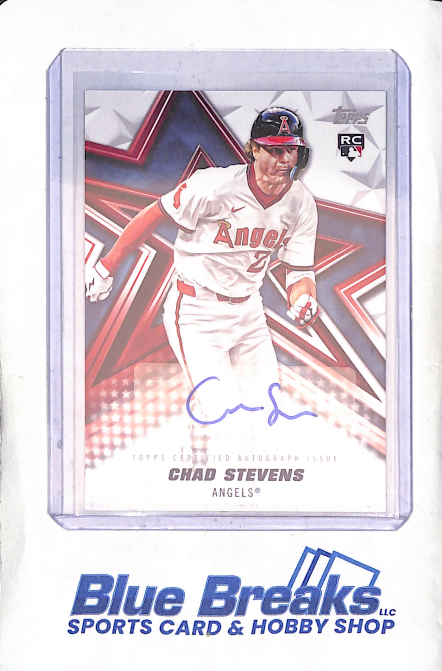 2026 Topps Series One - Chad Stevens - Baseball Stars Autograph - RC - Los Angeles Angels - Baseball - #BSA-CS