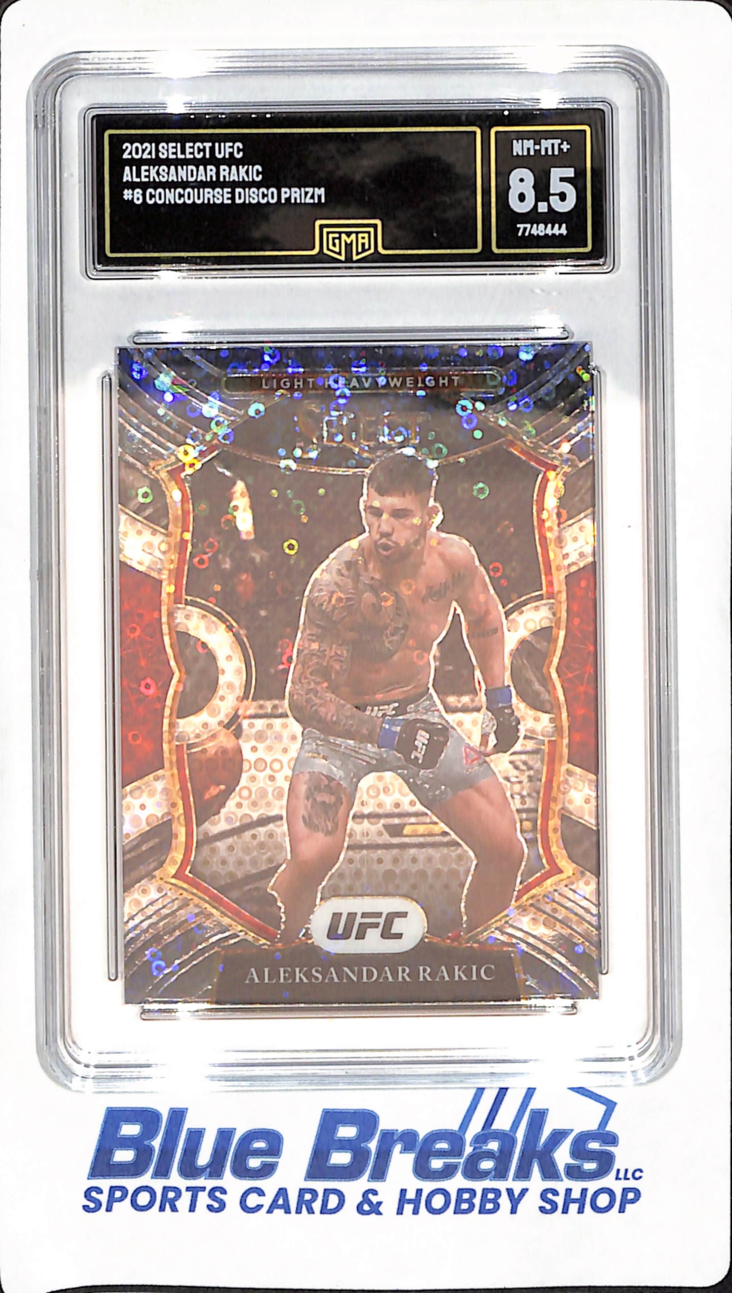2021 Select - Aleksandar Rakic - Lightweight - UFC - Concourse Disco Prizm - GMA NM-MT+ 8.5 - #6