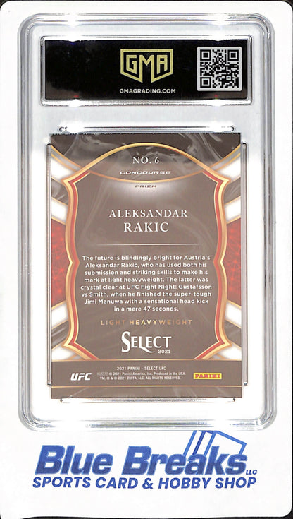 2021 Select - Aleksandar Rakic - Lightweight - UFC - Concourse Disco Prizm - GMA NM-MT+ 8.5 - #6