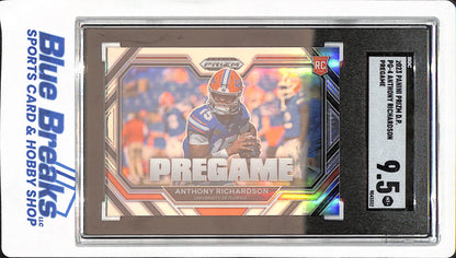 2023 Panini Prizm Draft Picks - Anthony Richardson - University of Florida - Football - Pregame - RC - SGC 9.5 - #PG-4