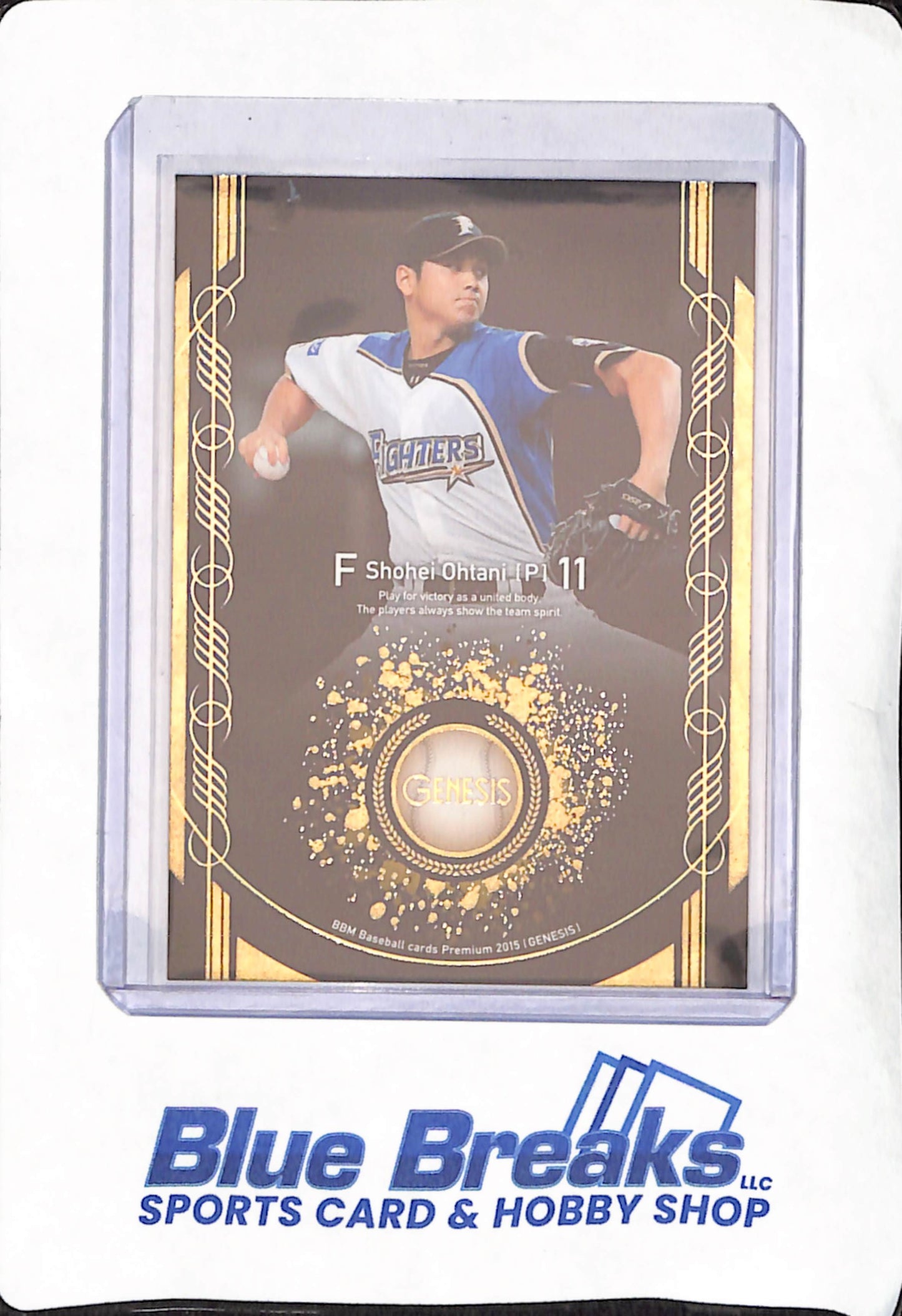 2015 BBM  - Premium - Genesis - Shohei Ohtani - Hokkaido Nippon-Ham Fighters - Japanese - Baseball - #019