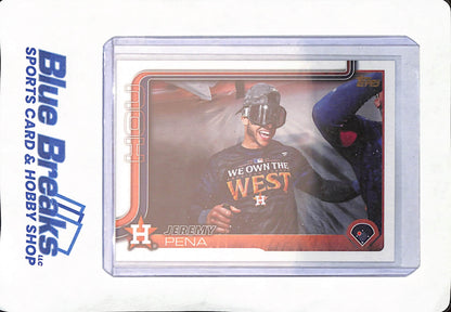 2025 Topps Series One - Jeremy Pena - Houston Astros - Baseball - Golden Mirror Image Variation - SSP - #307