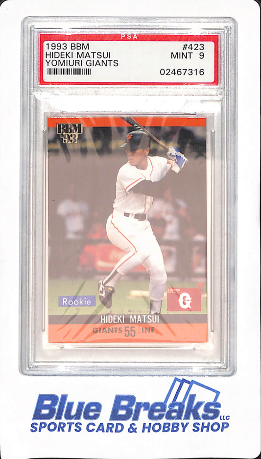 1993 Baseball Magazine - Hideki Matsui - Yomiuri Giants - The Rookie Story - PSA MINT 9 - #423