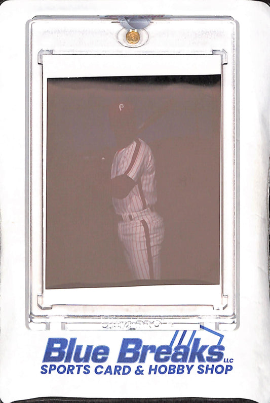 1982 Topps Authentic Memorabilia Negative - Dick Davis - Philadelphia Phillies - Baseball - Topps Vault #84395