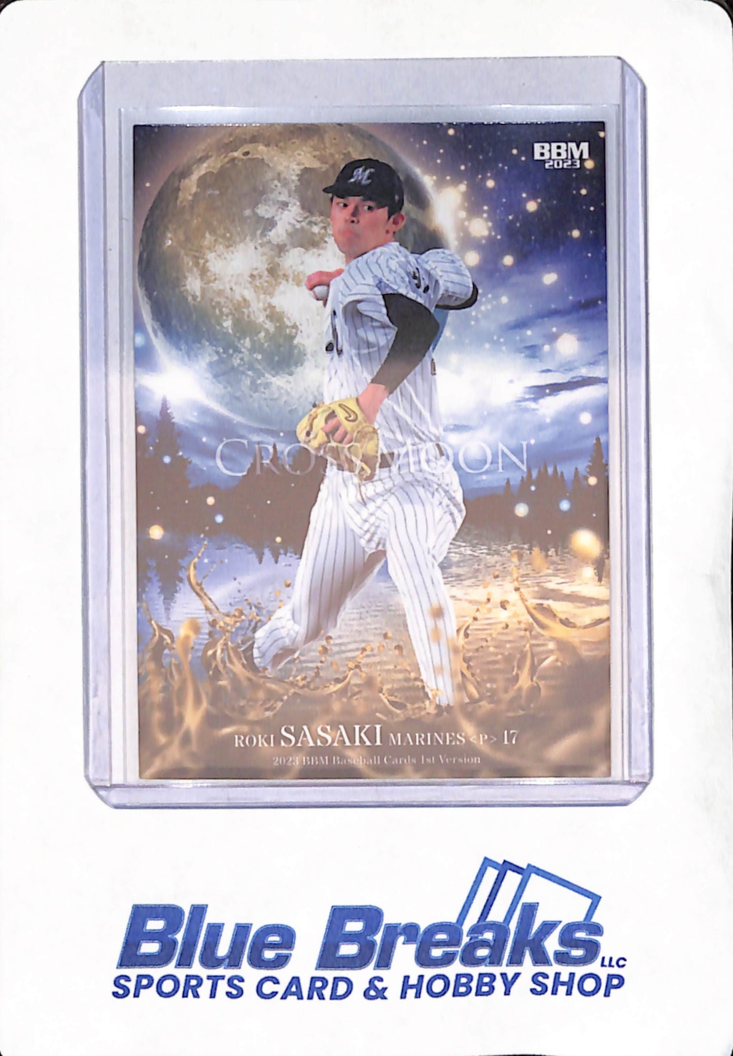 2023 BBM 1st Version - Roki Sasaki - Chiba Lotte Marines - Japanese - Baseball - Cross Moon - #CM13