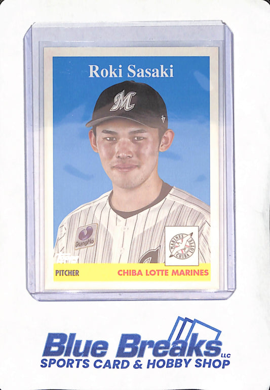 2022 Topps NPB - Roki Sasaki - Chiba Lotte Marines - Japanese - Baseball - #58-1