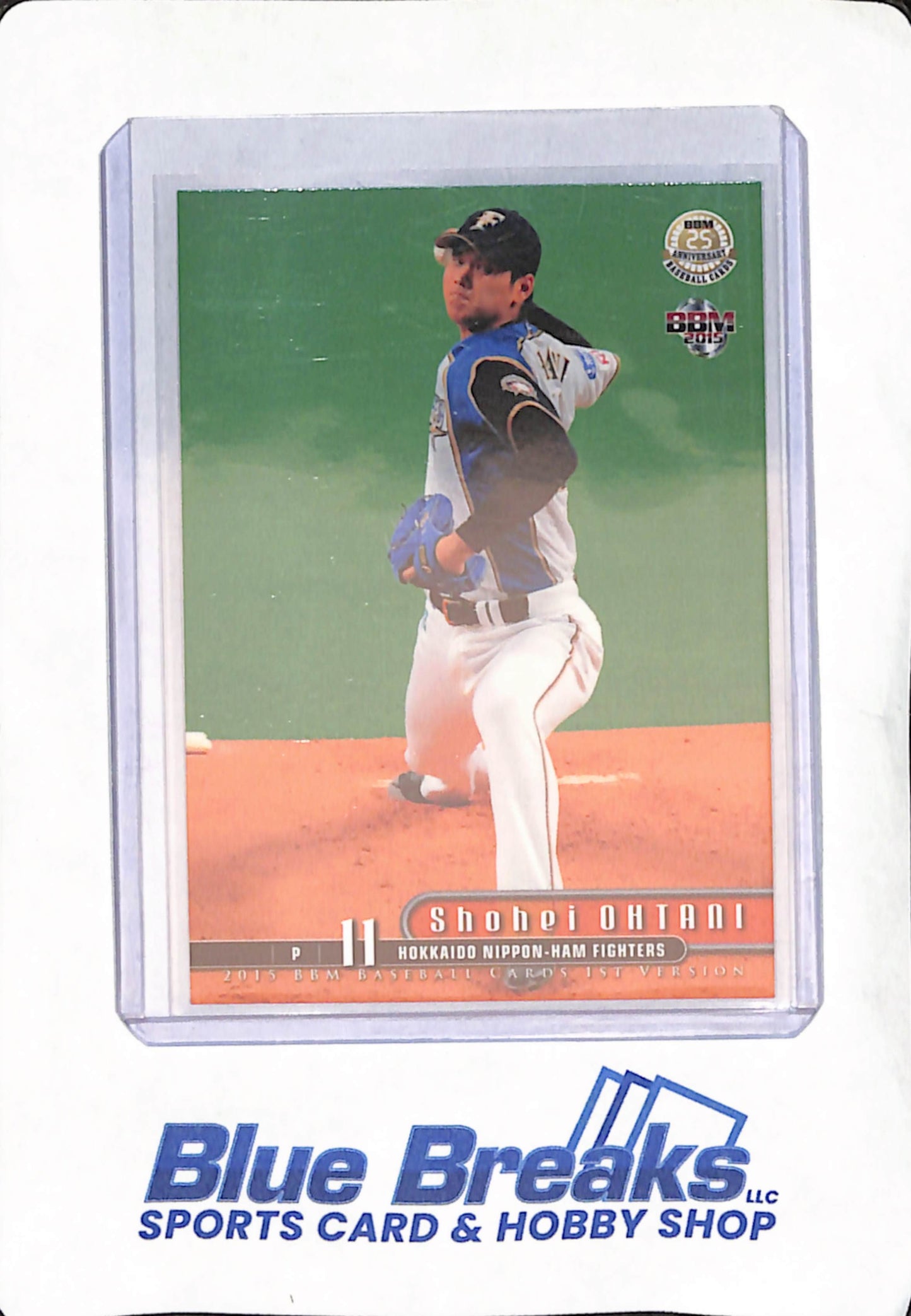 2013 BBM Baseball Cards 1st Version - Shohei Ohtani - Hokkaido Nippon-Ham Fighters - Japanese - Baseball - 25th Anniversary - Pacific League - #056