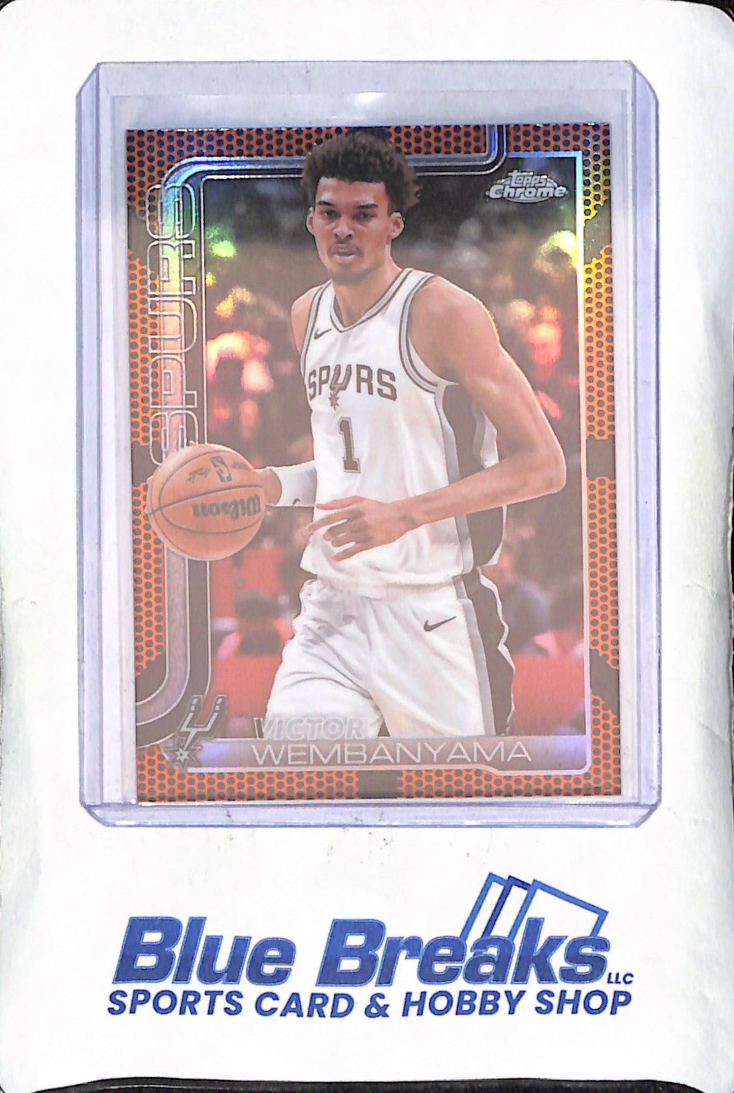 2025 Toppps Chrome - Victor Wembanyama - Basketball Border - San Antonio Spurs - Basketball - #221