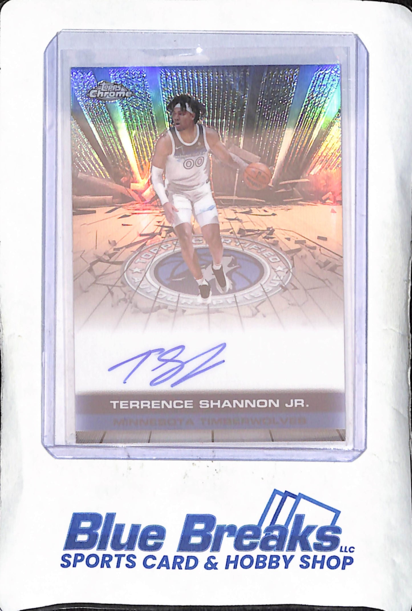 2025 Topps Chrome - Terrence Shannon Jr - Autograph - Refractor - Minnesota Timberwolves - Basketball - #TAU-TSI