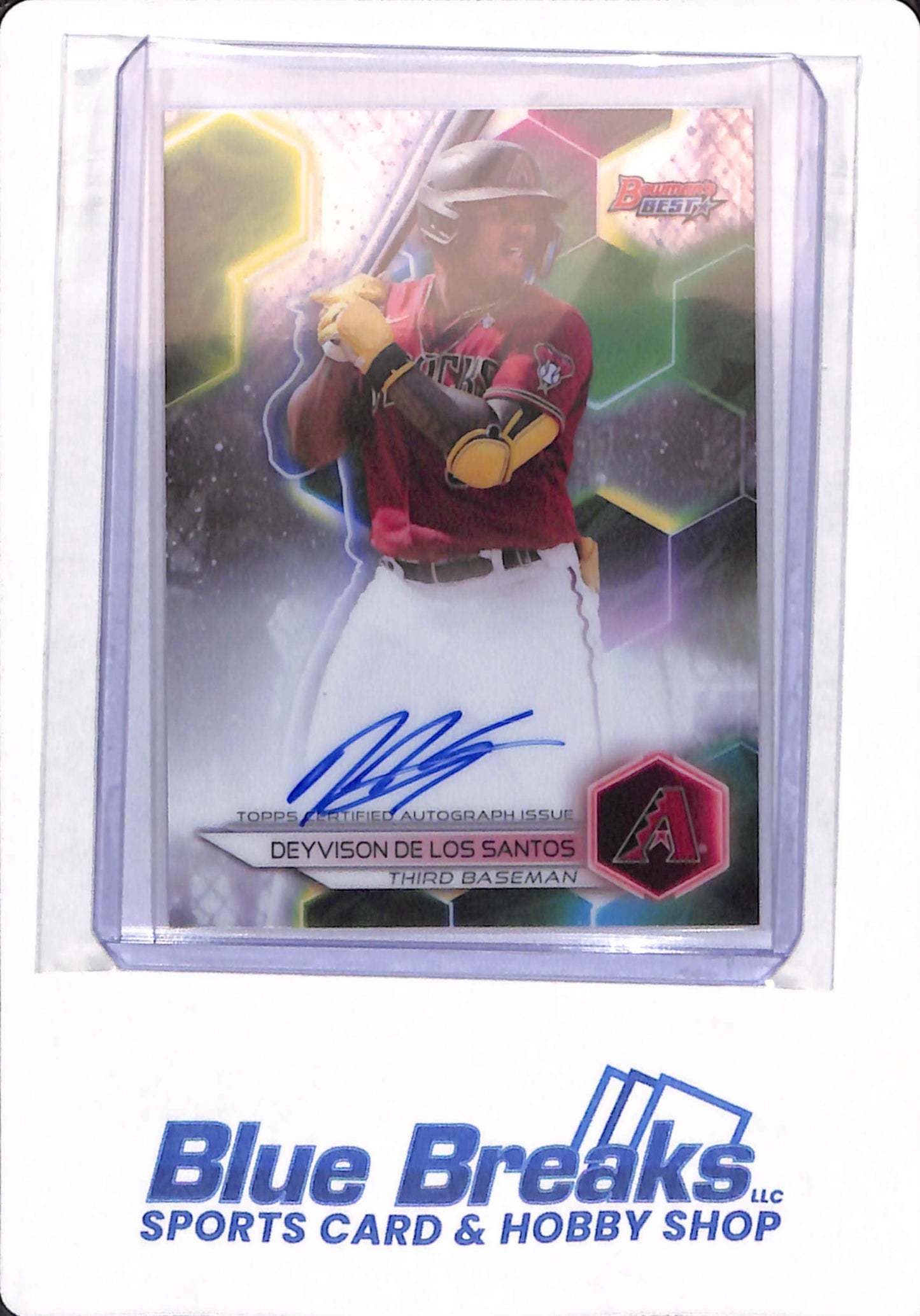 2023 Topps Bowman's Best - Deyvison De Los Santos - # B23-DD - Arizona Diamondbacks - Baseball - Autographed