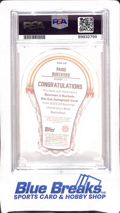 2023 Bowman U Best - Paige Bueckers - Buckets Die-Cut - Autograph - 69/75 - PSA 9/Auto 10 -  University of Connecticut - Basketball - #BDA-PB