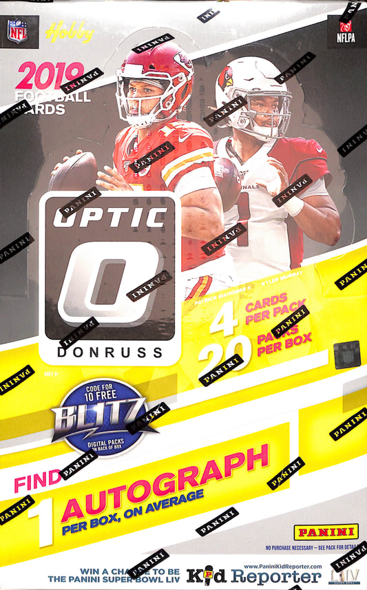 2019 Panini Donruss Optic Football Hobby Box - Sealed Wax