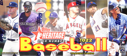 2022 Topps Heritage High Number Baseball Hobby Box - Sealed Wax