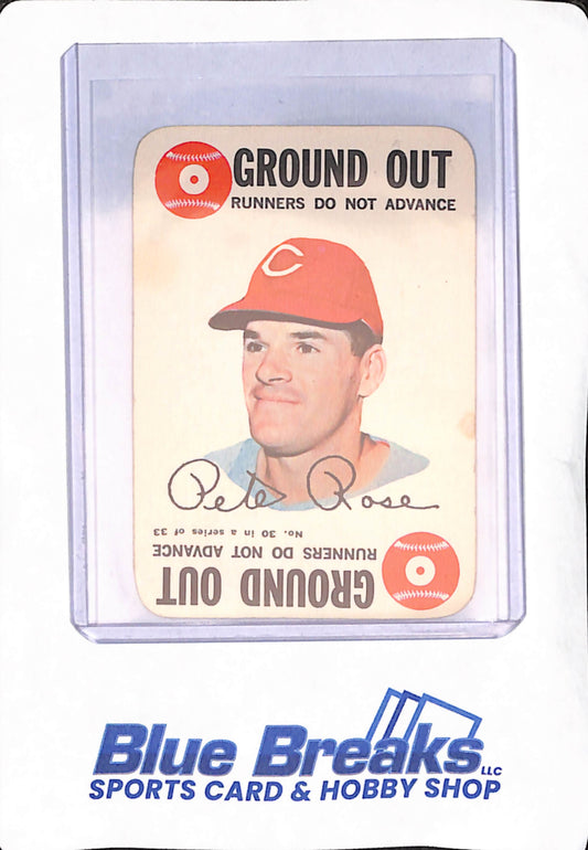 1968 Topps - Ground Out Runners Do Not Advance - Pete Rose - Cincinnati Reds - Baseball - #30