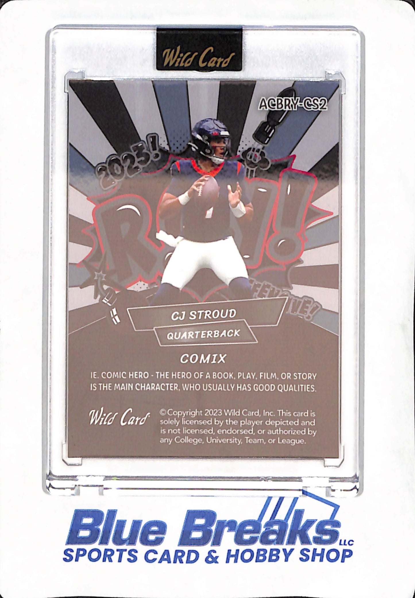 2023 Wild Card - CJ Stroud - Houston Texans - Football - Alumination - Comix - Rookie - 23/25 - #ACBRY-CS2