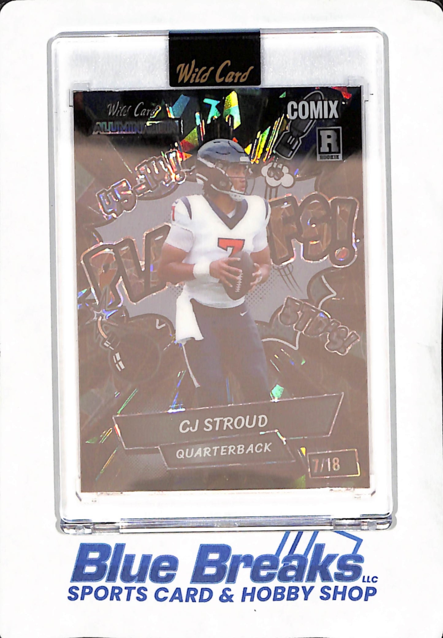 2023 Wild Card - CJ Stroud - Houston Texans - Football - Alumination - Comix - Rookie - 7/18 - #ACSP2-CS1