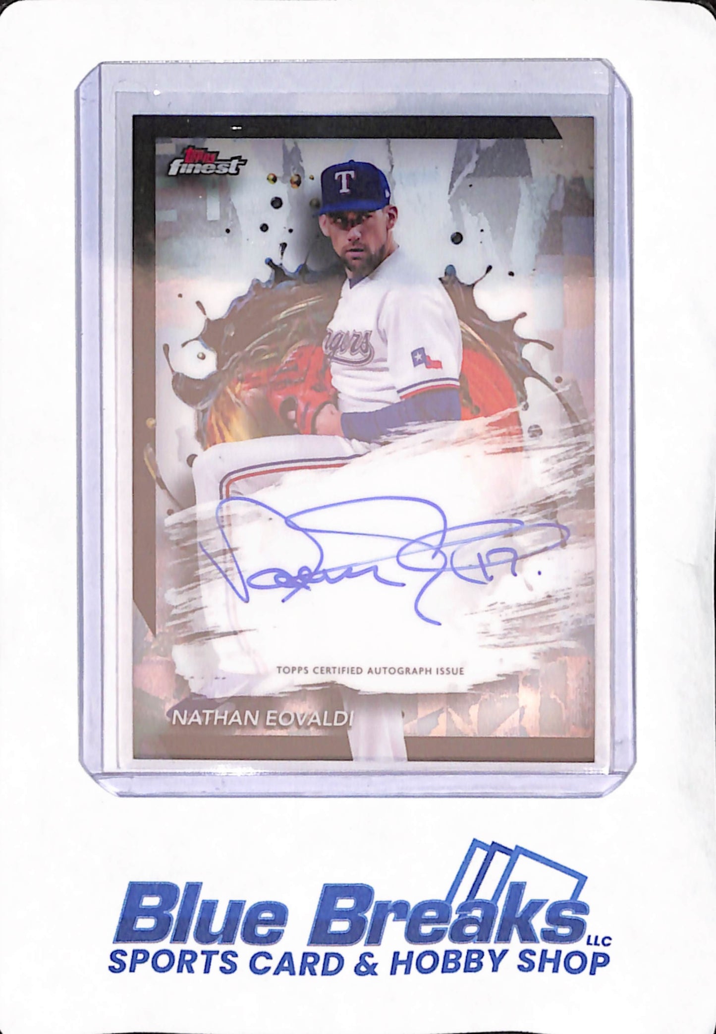 2024 Topps Finest - Nathan Eovaldi - Texas Rangers - Baseball - Autograph - #FA-NE