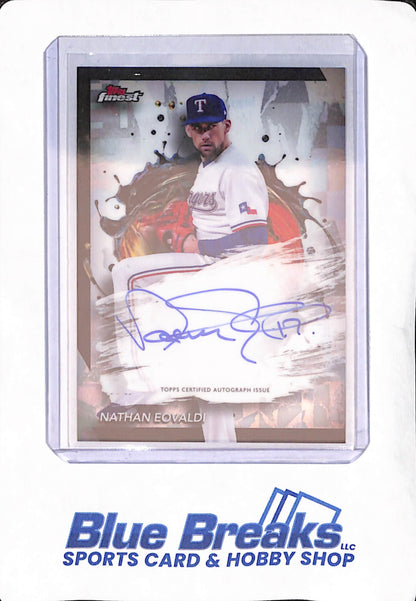 2024 Topps Finest - Nathan Eovaldi - Texas Rangers - Baseball - Autograph - #FA-NE
