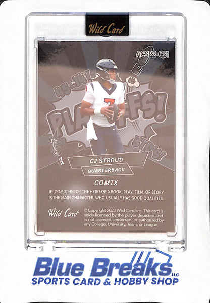 2023 Wild Card - CJ Stroud - Houston Texans - Football - Alumination - Comix - Rookie - 7/18 - #ACSP2-CS1