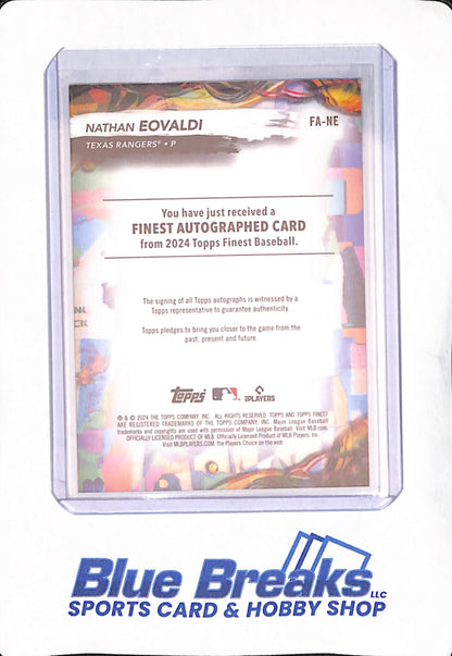 2024 Topps Finest - Nathan Eovaldi - Texas Rangers - Baseball - Autograph - #FA-NE