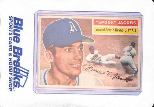 1956 Topps - Forrest "Spook" Jacobs - Kansas City Athletics - Baseball - #151
