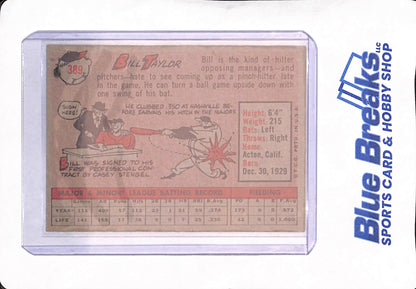 1958 Topps - Bill Taylor - Detroit Tigers - Baseball - #389