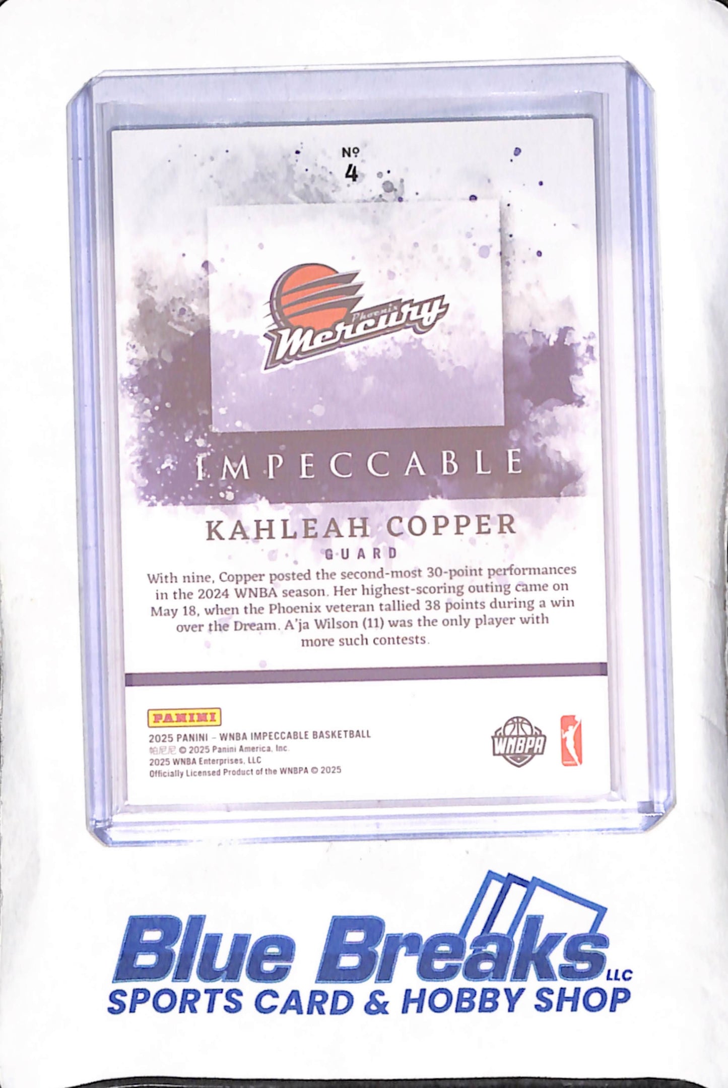 2025 Impeccable - Kahleah Copper - 65/75 - Phoenix Mercury - WNBA - Basketball - #4