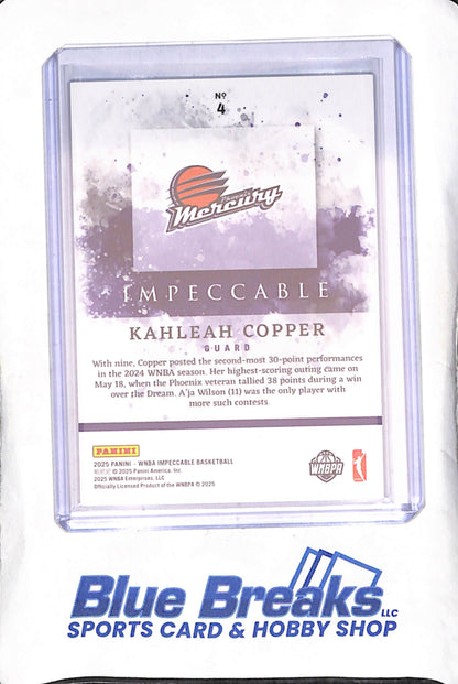 2025 Impeccable - Kahleah Copper - 65/75 - Phoenix Mercury - WNBA - Basketball - #4