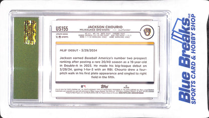 2024 Topps Update - Jackson Chourio - RC - EJE 10 - Milwaukee Brewers - Baseball - #US155