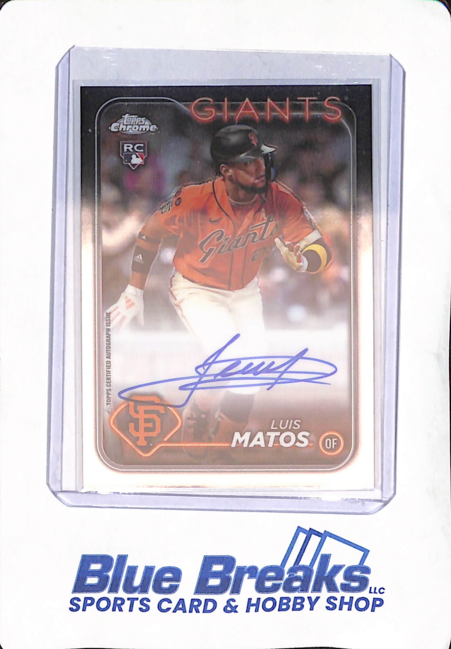 2024 Topps Chrome - Luis Matos - San Francisco Giants - Baseball - Autograph - RC - #RA-LM
