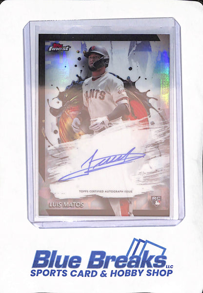 2024 Topps Finest - Luis Matos - San Francisco Giants - Baseball - Autograph - RC - #FA-LM