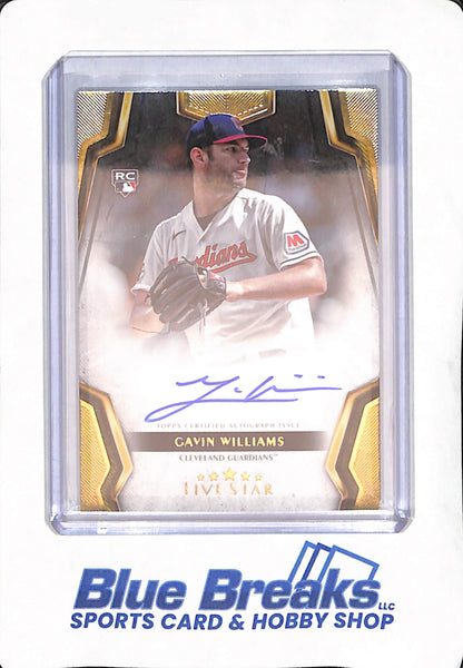 2024 Topps Five Star - Gavin Williams - Cleveland Guardians - Baseball - Autograph - RC - #FSA-GW