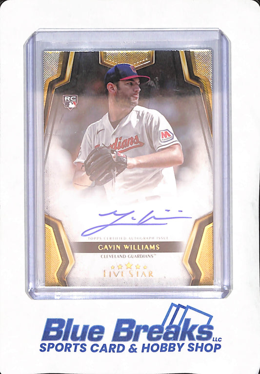 2024 Topps Five Star - Gavin Williams - Cleveland Guardians - Baseball - Autograph - RC - #FSA-GW