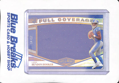 2023 Panini Plates & Patches - Hendon Hooker - Detroit Lions - Football - Jumbo Patch - RC - 35/45 - #FC-23