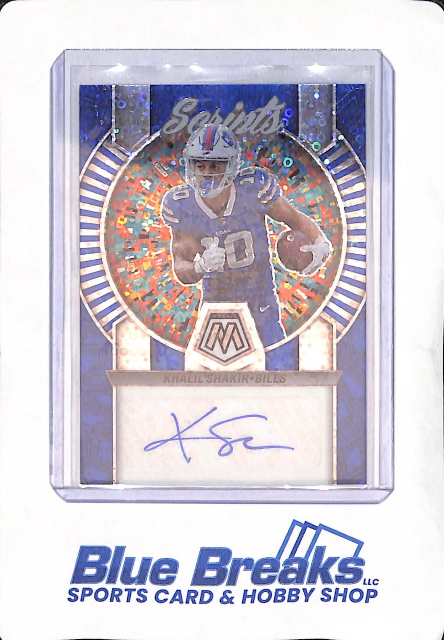 2023 Panini Mosaic - Khalil Shakir - Buffalo Bills - Football - Autograph - Disco - Prizm - #S1