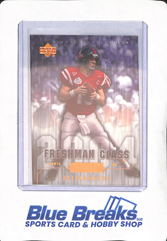 2004 Upper Deck - Eli Manning - New York Giants - Football - All-Star Lineup - Freshman Class - Diamond Collection -  #91