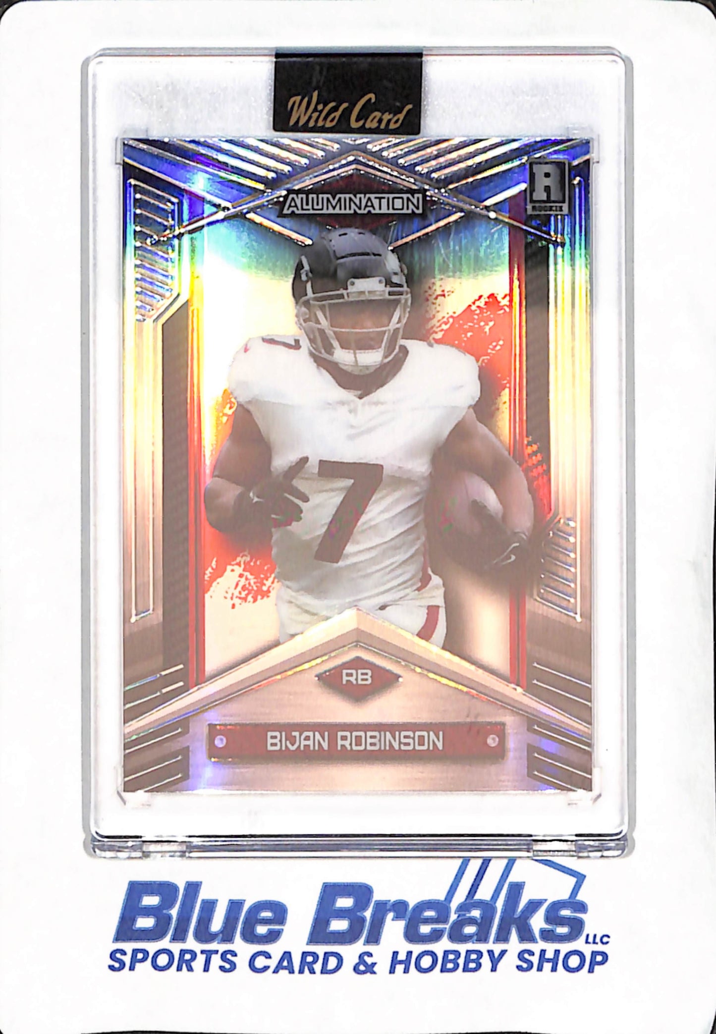 2023 Wild Card - Bijan Robinson - Atlanta Falcons - Football - Alumination - Rookie - 30/100 - #ABC-BR