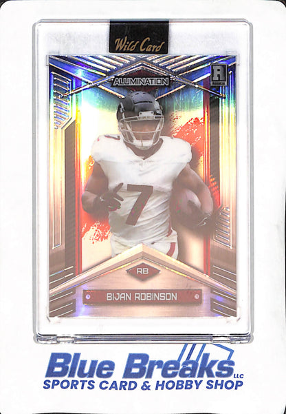2023 Wild Card - Bijan Robinson - Atlanta Falcons - Football - Alumination - Rookie - 30/100 - #ABC-BR