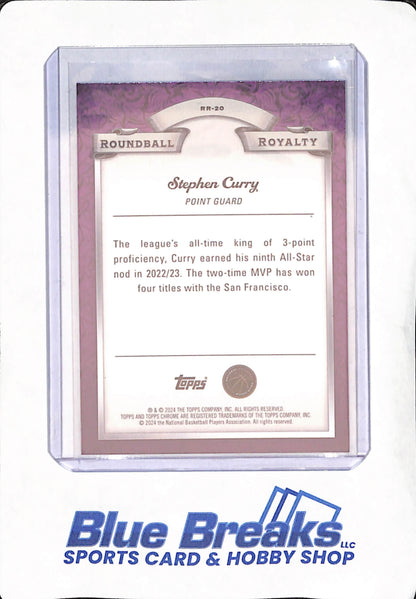 2024 Topps Chrome - Stephen Curry - Golden State Warriors - Basketball - Roundball Royalty - #RR-20