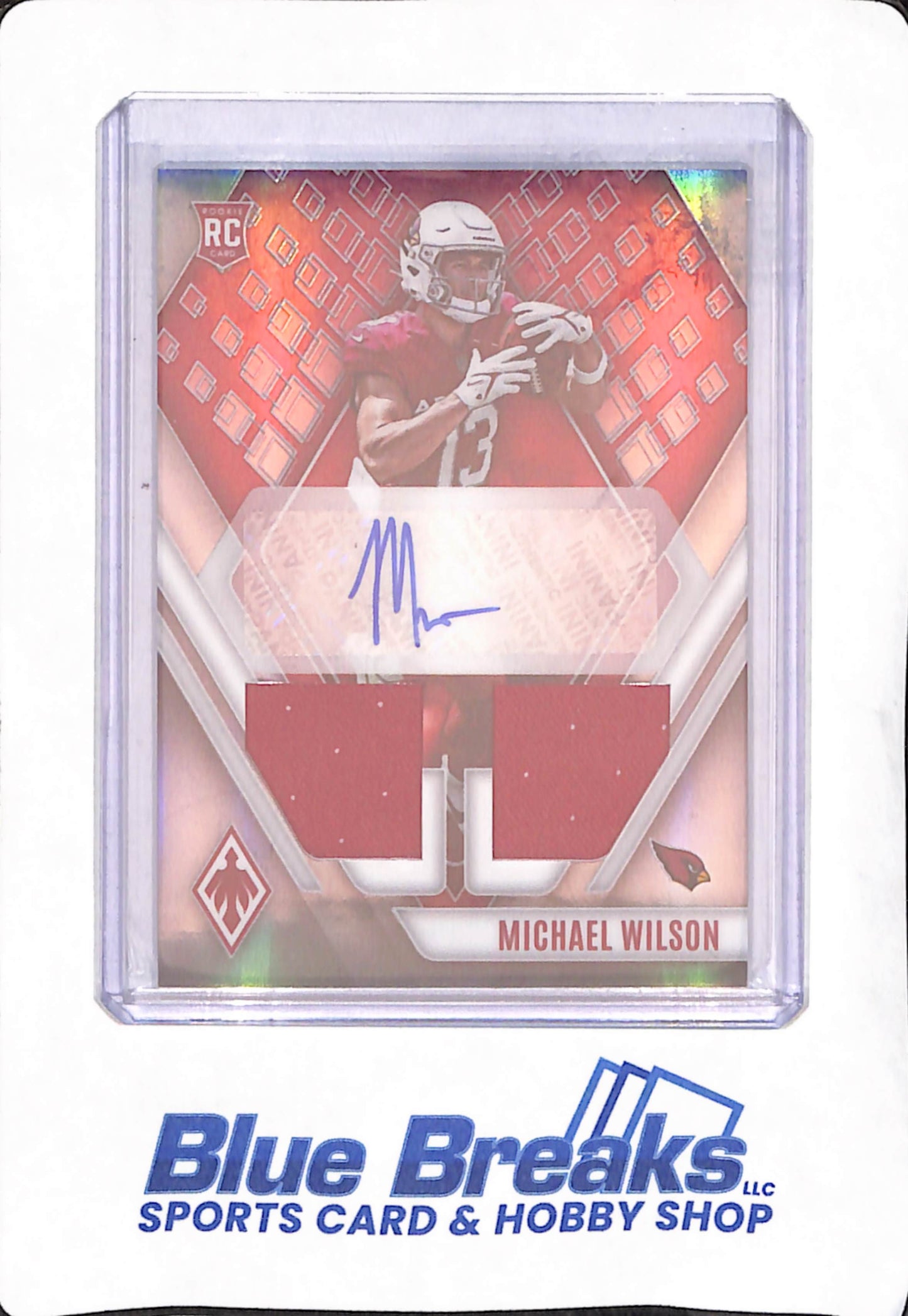 2023 Panini Phoenix - Michael Wilson - Arizona Cardinals - Football - Autograph - Dual Relic - 099/199 - #RAD-MW